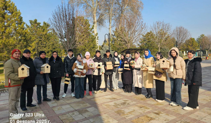 3-fevral — Xalqaro qushlarni oziqlantirish kuni munosabati bilan ekologik aksiya o‘tkazildi